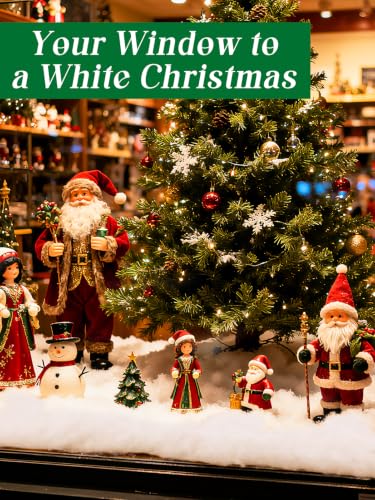 4 Pack Fluffy Fake Snow Blankets for Christmas Decorations - 3x8 Ft, Variation 4