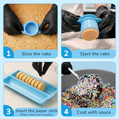 Complete Cake Pop Mold Set with Tray - Easy to Clean & Organize