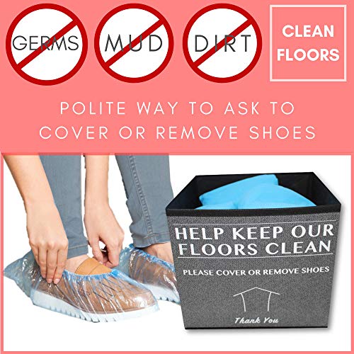 Realtor Shoe Cover Box - Foldable Bin for Open Houses & Listings