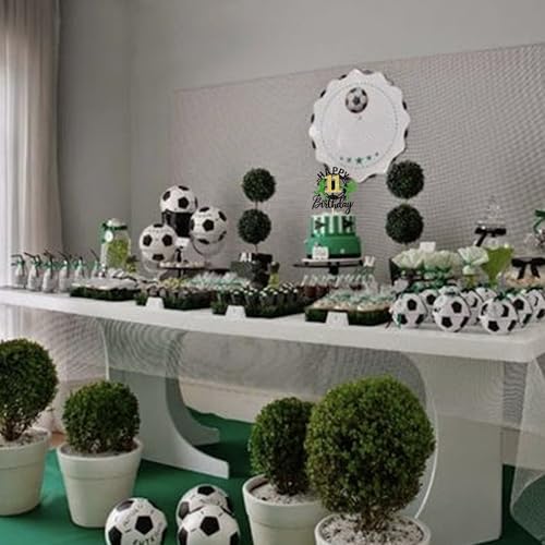 Soccer Cake Topper for 11th Birthday Party - Glitter Decoration