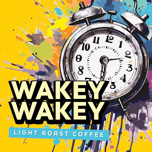 Java Factory Wakey Wakey Light Roast Ground Coffee, 100% Arabica, 10 Oz