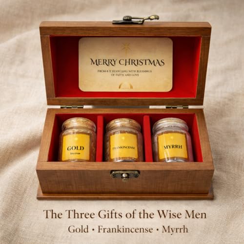 Gold, Frankincense & Myrrh Gift Set - Holy Land Nativity Keepsake Box