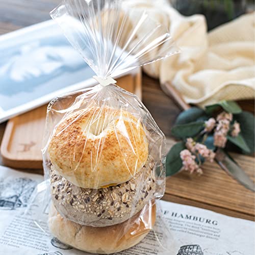 100 Reusable Plastic Bread Bag Clips - Keep Food Fresh 7/8"