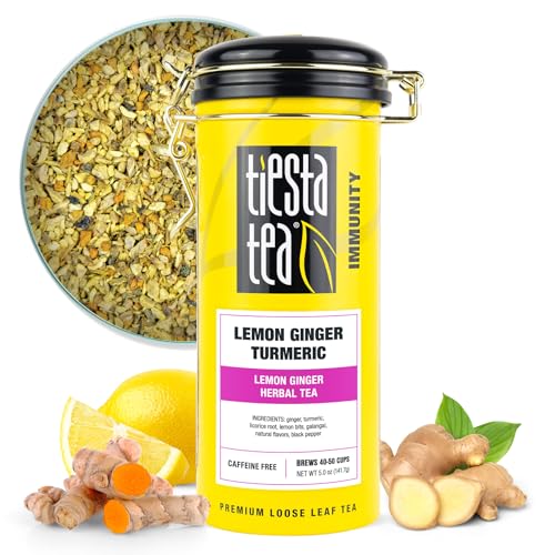 Tiesta Tea Lemon Ginger Turmeric Loose Leaf Herbal Tea 5oz - Fresh & Premium