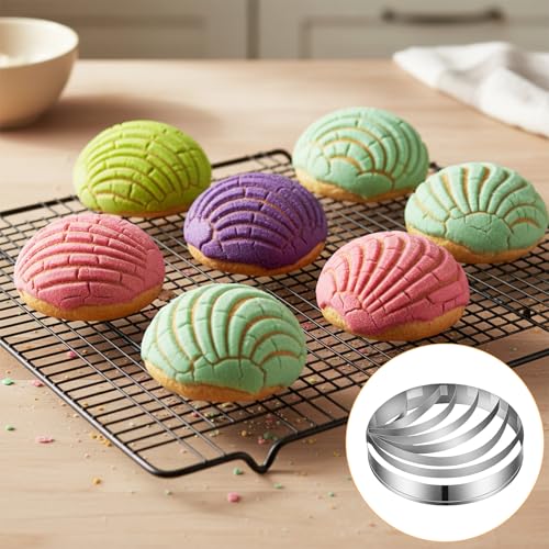 Sibba 2PCS Stainless Steel Concha Cutter Mold - 3.89 Inch