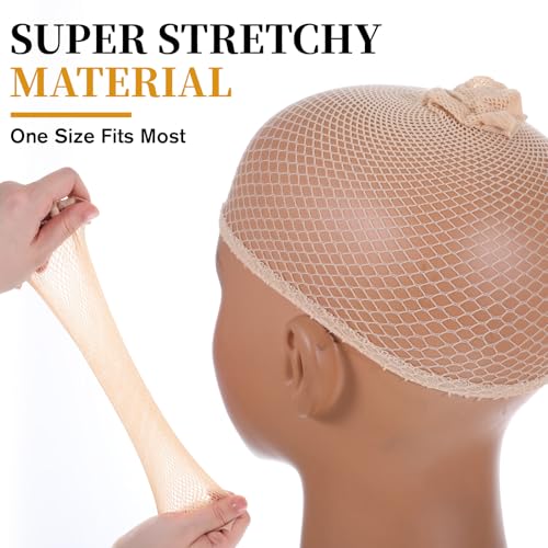 10 Pcs Mesh Wig Caps Stretchy Polyester Weaving Hair Nets