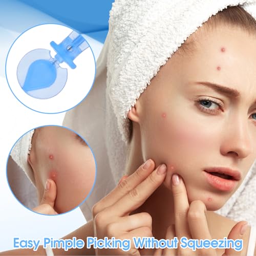 AOZUO 100PCS Sterile Pimple Needles Disposable Blackhead Remover Tool