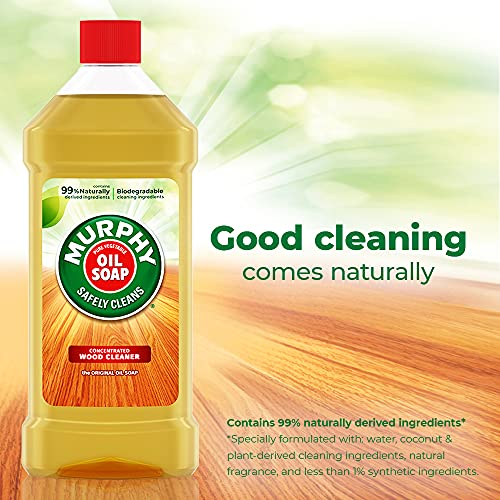 Murphy Oil Soap Wood Cleaner - 98% Natural Formula for Shine