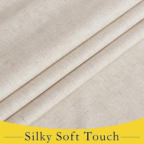 NICETOWN 100% Blackout French Door Curtain Panel - 72" Beige