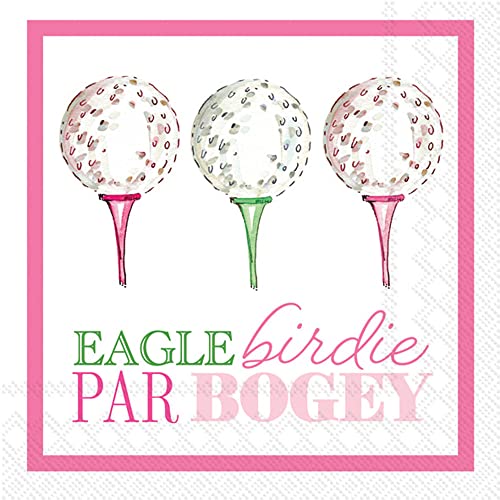 IHR Golf Cocktail Napkins 3-Ply Paper Party Napkin 20-Count 5" x 5"