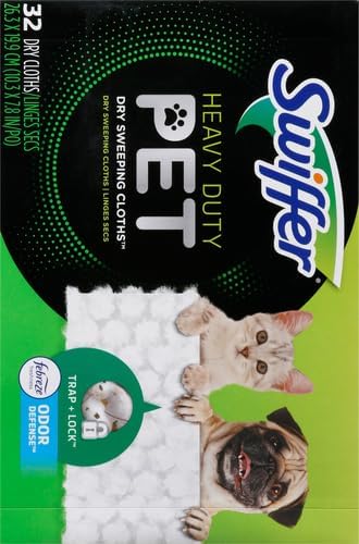 Skiennix Sweep + Mop Refill Pads - Heavy Duty Multi-Surface Cleaning Cloths, 32 Count (Pack of 2)