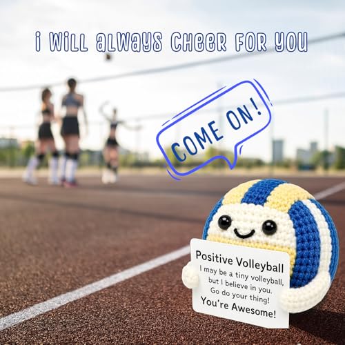 Handmade Crochet Volleyball Emotional Support Gift for Players