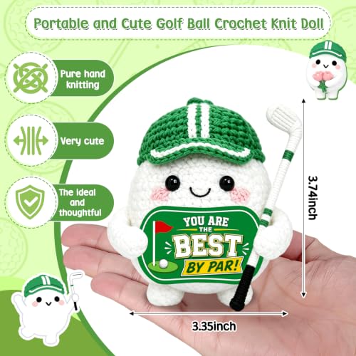 Funny Crochet Golf Ball Gift - Unique Positive Golfing Accessory