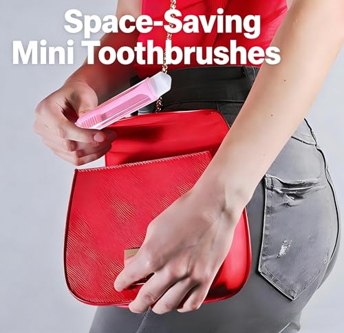 YOFAN 3-Pack Foldable Travel Toothbrush Set with Ventilated Case