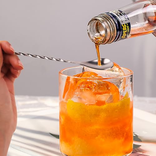 KTOJOY 2-Pack Stainless Steel Bar Spoons - 12" Cocktail Stirring Tools