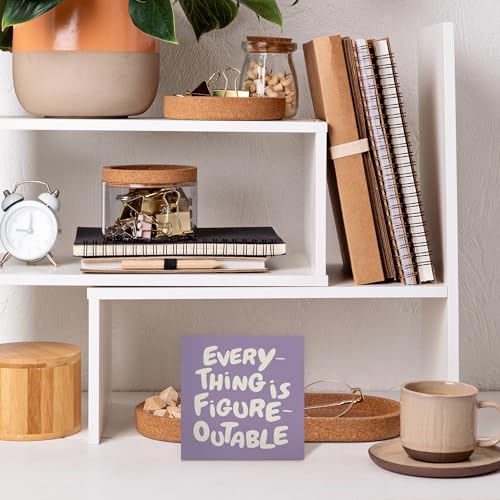 Motivational Wooden Box Sign - Inspirational Office Decor 5x5