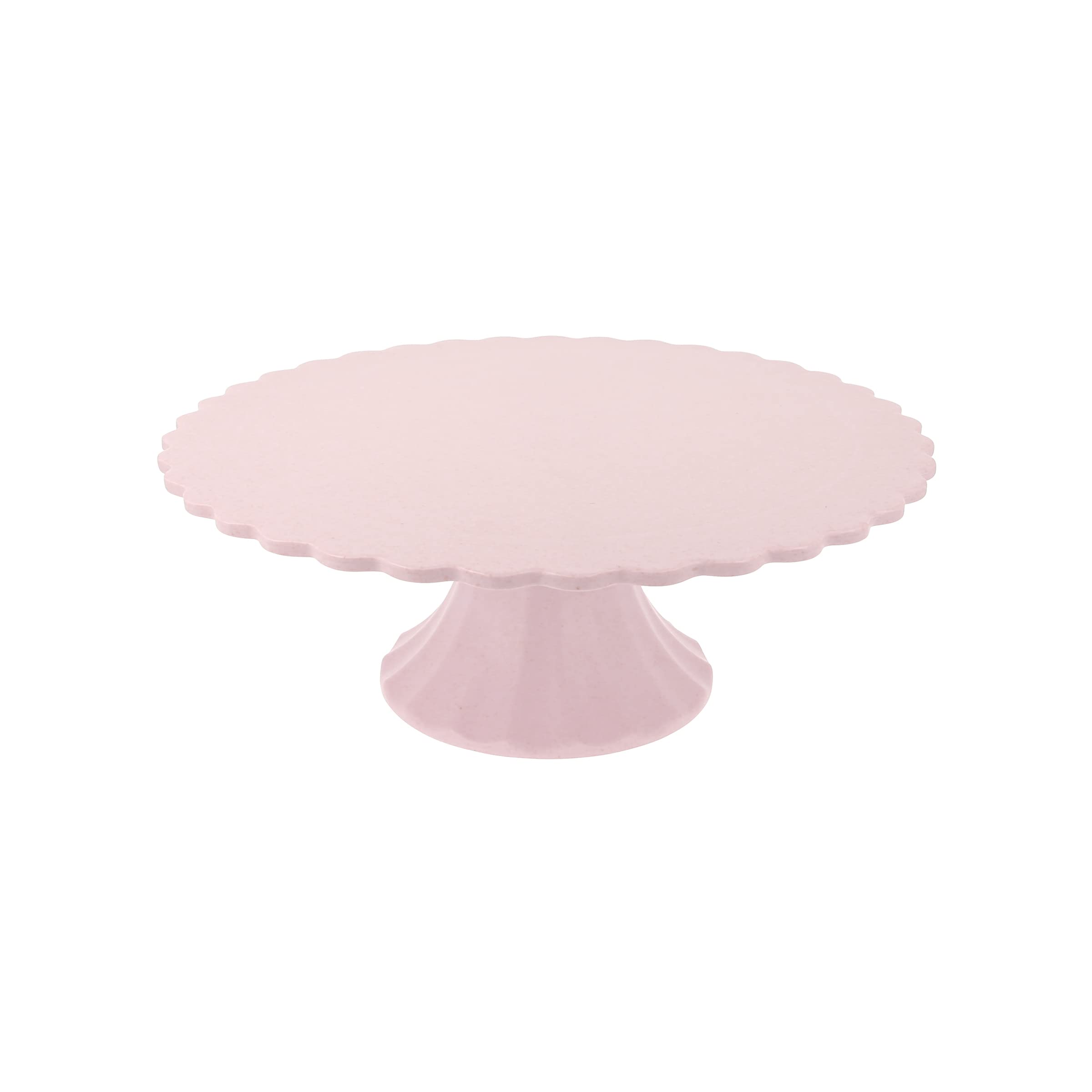 Meri Meri Medium Pink Reusable Bamboo Cake Stand (Pack of 1)
