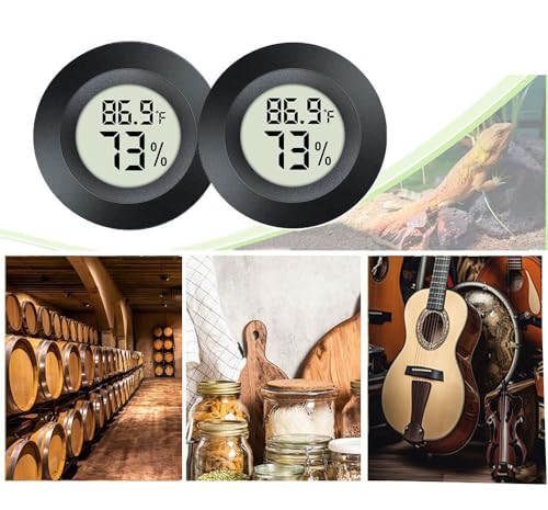 JEDEW Digital Hygrometer Thermometer, 2-Pack Indoor Humidity Monitor