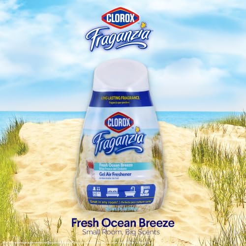 Clorox Fraganzia Gel Air Freshener Cone, Fresh Ocean Breeze, 6 Oz
