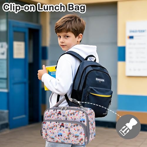 FlowFly Insulated Kids Lunch Box - Durable Meal Tote for School