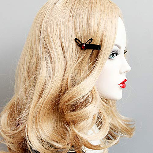 Gothic Halloween Hair Clips Bat Spider Felt Duckbill Clips Set 4Pcs