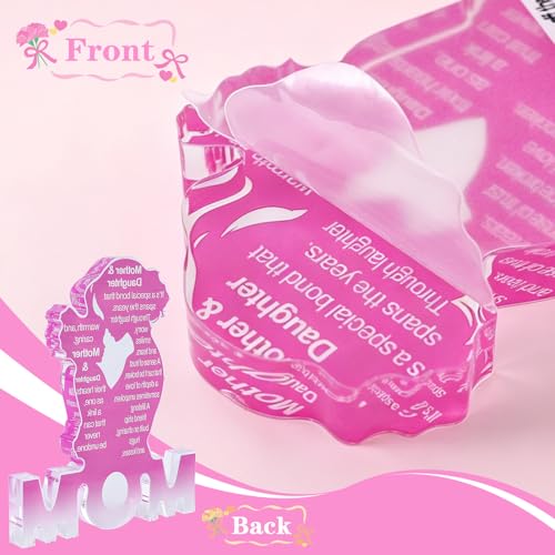 Acrylic Mom Plaque Gift from Daughter - Birthday and Mothers Day Decor