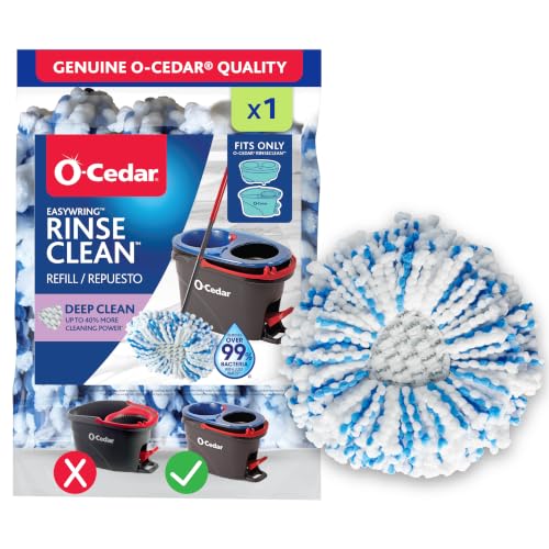 O-Cedar RinseClean Spin Mop Head Replacement - 40% More Cleaning Power