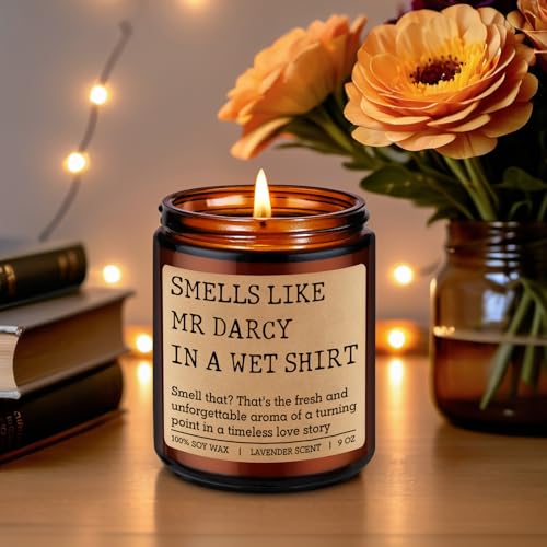 Mr. Darcy Scented Candle - Perfect Gift for Pride and Prejudice Fans