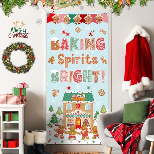 Christmas Gingerbread Door Cover Decoration - Classroom Holiday Banner