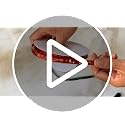 50 Yards Satin Christmas Ribbon with Bells & Snowflakes - Wine Red