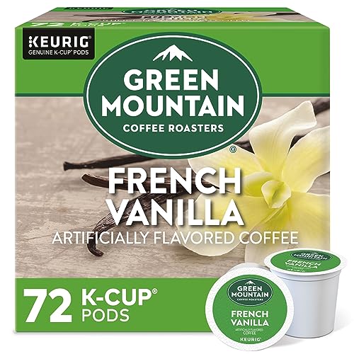 Green Mountain Coffee Roasters French Vanilla K-Cup Pods, 72 Count - Light Roast Coffee