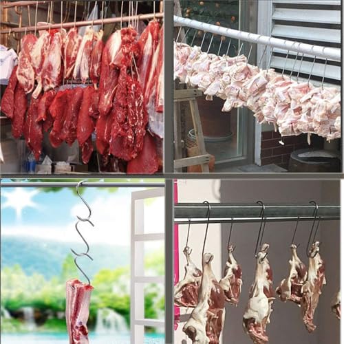 20-Pack Stainless Steel Meat Hooks for Smoking & Hanging Meat