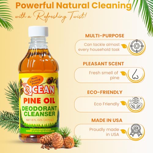 Ocean Pine Oil All-Purpose Cleaner Concentrate - 65% Pure Formula, 8 fl oz