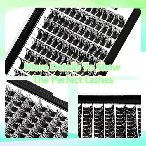 Dedila D Curl Cluster Eyelashes 20mm 120 Pcs Individual False Lashes