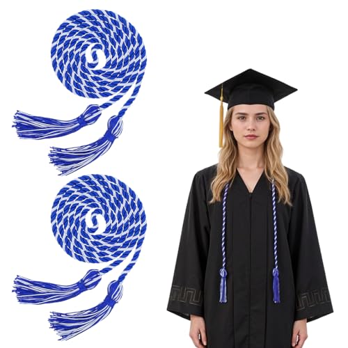 Gold Graduation Honor Cords with Tassel - 2 Pack, 67" Long