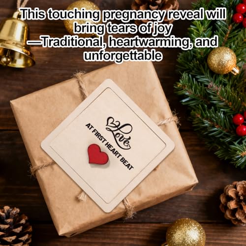 Wooden Pregnancy Announcement Box for Grandparents & Friends