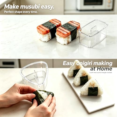 5-Piece Musubi Maker Kit with Press Mold & Rice Molds
