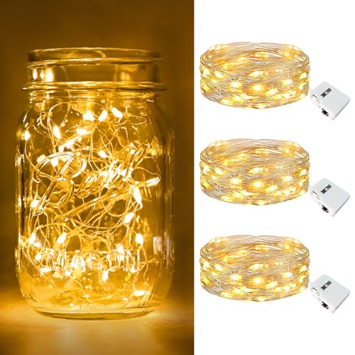 Btfarm 3 Pack Battery Operated Fairy Lights - 7Ft 20 LED Twinkle Lights