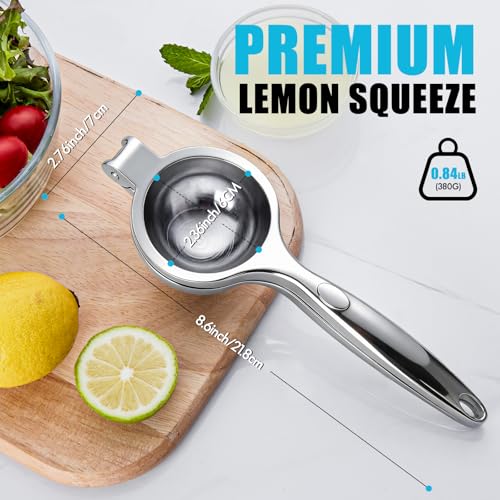 COKORA Heavy Duty Lemon Squeezer - Manual Metal Juicer for Citrus