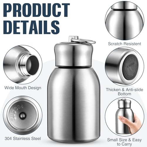 Mifoci 10oz Mini Insulated Water Bottle - Small Stainless Steel Tumbler