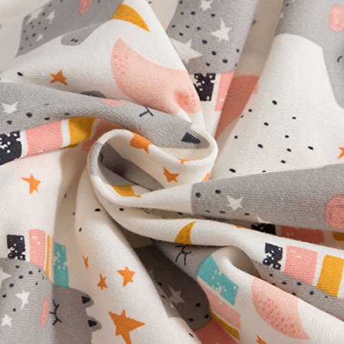Pink Unicorn Baby Swaddle Blanket - 3 Pack Soft Cotton Wraps for Newborns 0-3 Months
