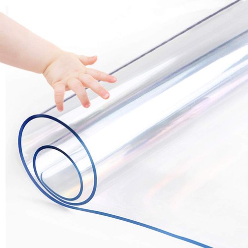 42 X 108 Inch Thick Furniture Table Protector Clear Plastic Tablecloth Mat Wipeable Desk Glass Topper Protective Cover Eco PVC Vinyl Coffee Dining Tabletop Easy Clean Water Resistant Protection Pad