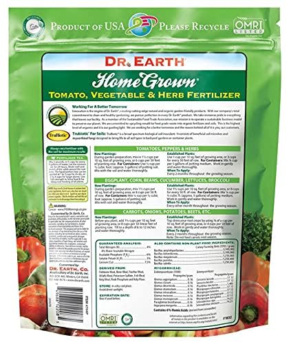 Dr. Earth Organic Tomato & Vegetable Fertilizer Pack of 2, 4 lb Each