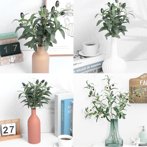 11-Inch Faux Olive Branches - 5Pcs Artificial Greenery for Home Decor