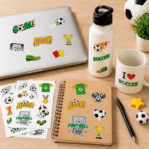 Soccer Temporary Tattoos Bulk Pack - 98PCS Kids Party Favors