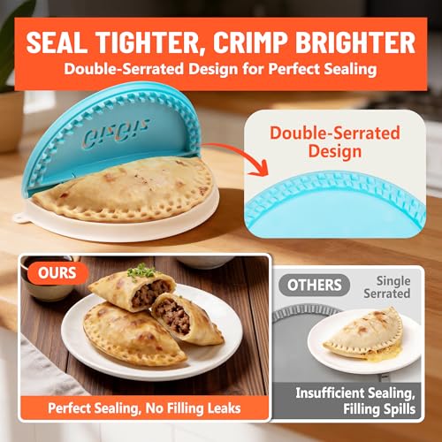 NorthWit Blue Double-Serrated Tortilla Sealer & Empanada Maker - 8 Inch