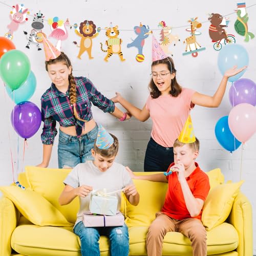 Animal Birthday Party Banner - Customizable Garland for Kids