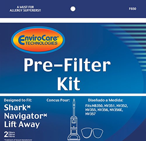 EnviroCare Replacement Vacuum Filter Kit for Shark Navigator NV350-NV357