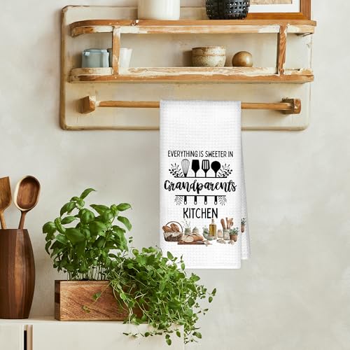 Decorative Kitchen Towels for Grandparents - 16x24 Inches