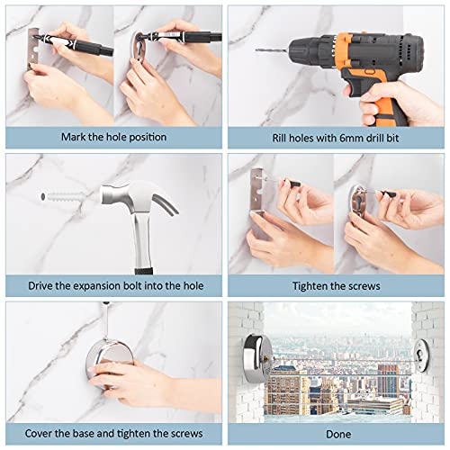 Clatoon Retractable Clothesline - 9ft Adjustable Stainless Steel